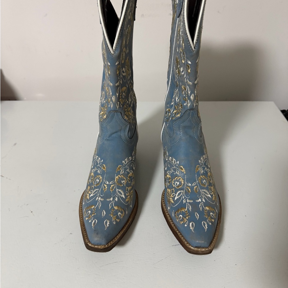 Laredo Blue and Gold Women's Boots
